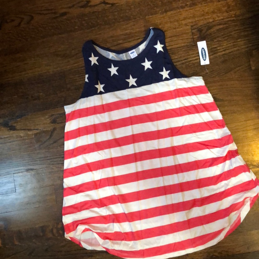 Old Navy American Flag Tank Brand New Medium